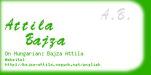 attila bajza business card